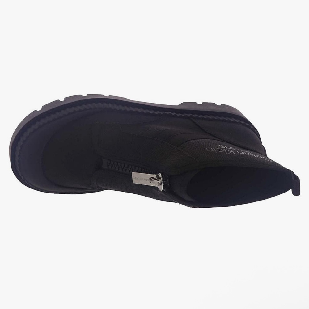 Calvin Klein Black Chunky Ankle Boots - Picture 4 of 6